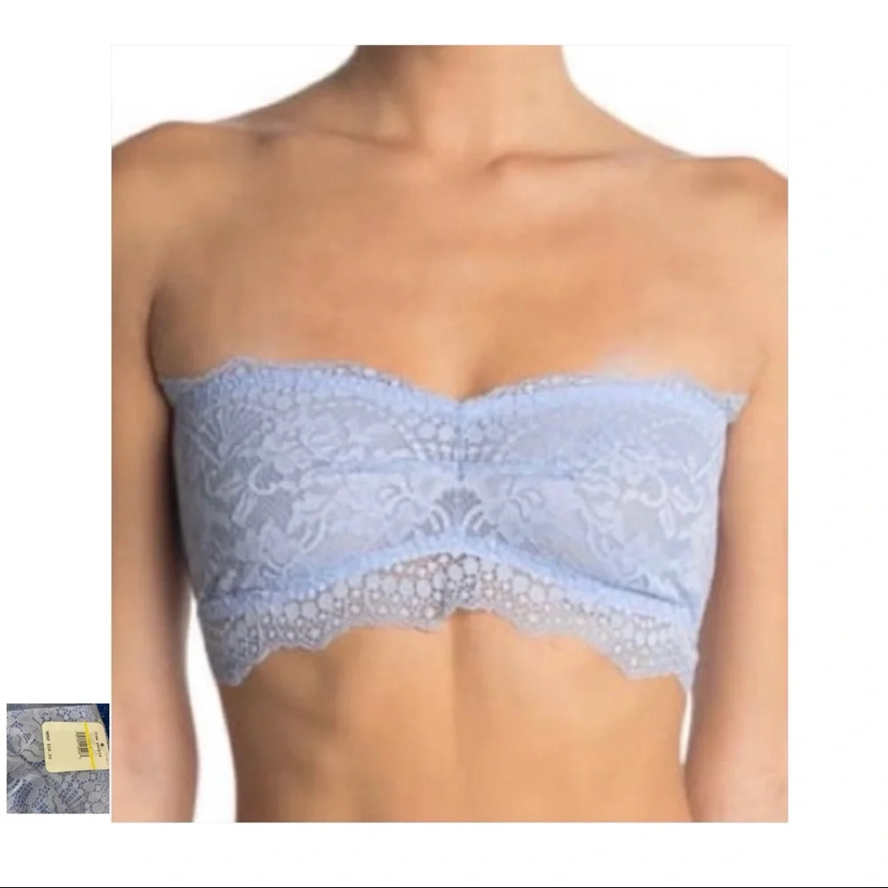 Free People NWT Blue Moon Quartz Lace Bandeau